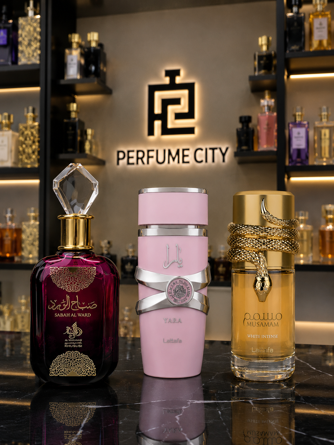 Promoção Compre 1 e Leve 3 Perfumes Árabes – Sabah Al Ward, Lattafa Yara e Musamam White – (100ml Cada)