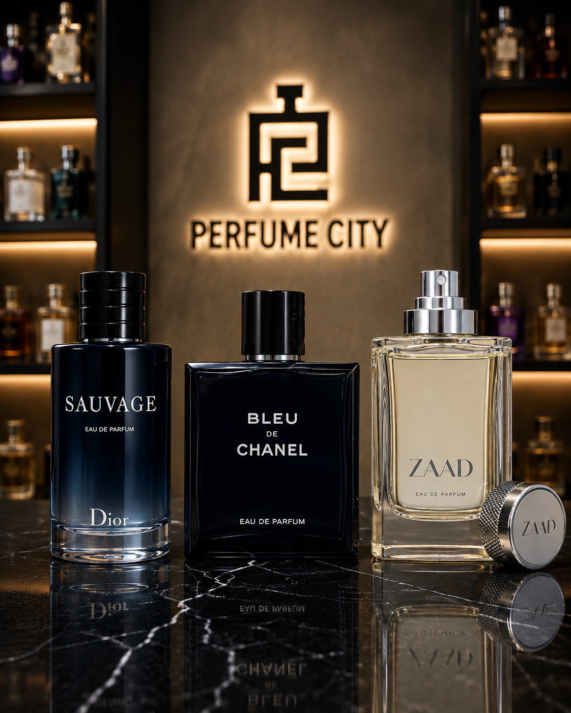 Promoção Compre 1 e Leve 3 Perfumes – Sauvage Dior, Bleu de Chanel e Zaad – (100ml Cada)